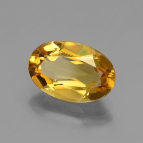 Béryl doré doré naturelle coupe ovale, 2,29 ct, VVS-VS
