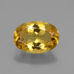 Béryl doré Jaune doré naturelle Coupe ovale, 1.85 ct, VVS-VS