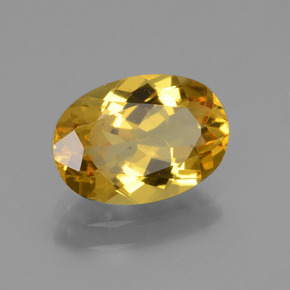 Béryl doré Jaune doré naturelle Coupe ovale, 1.85 ct, VVS-VS