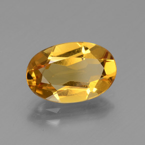 Béryl doré jaune naturelle coupe ovale, 2,18 ct, VVS-VS