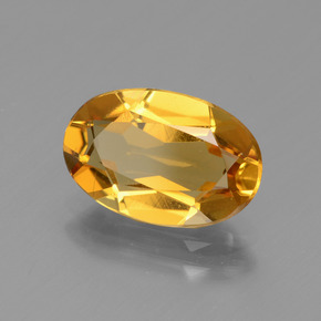 Béryl doré jaune naturelle coupe ovale, 2,18 ct, VVS-VS