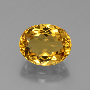 Béryl doré or naturelle coupe ovale, 2,73 ct, VVS-VS