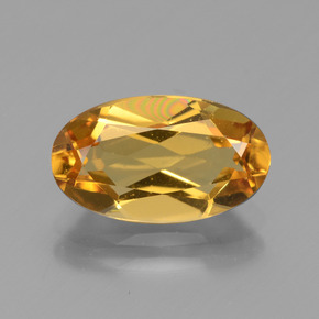 Béryl doré or naturelle coupe ovale, 2,50 ct, VVS-VS