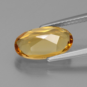 Béryl doré or naturelle coupe ovale, 2,50 ct, VVS-VS