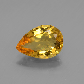 Béryl doré Jaune doré naturelle En forme de poire, 1.55 ct, VVS