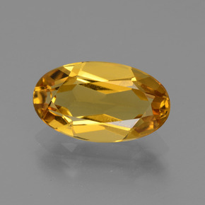 Béryl doré orange naturelle coupe ovale, 2,26 ct, VVS-VS