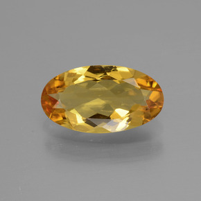 Béryl doré jaune naturelle coupe ovale, 1,42 ct, VVS-VS