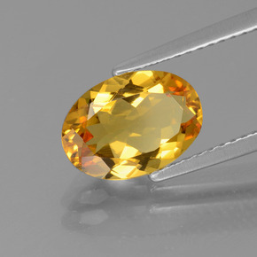Béryl doré Jaune doré naturelle Coupe ovale, 1.81 ct, VVS-VS