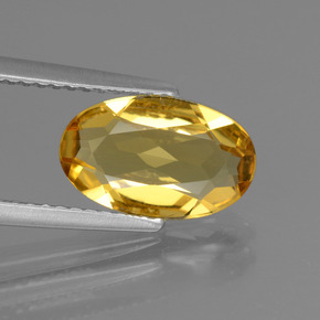 Béryl doré Jaune doré naturelle Coupe ovale, 1.68 ct, VVS-VS