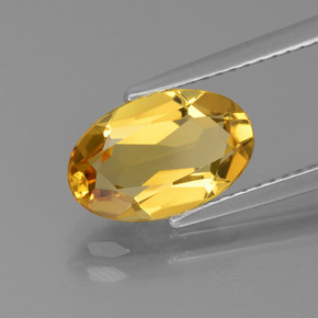 Béryl doré Jaune doré naturelle Coupe ovale, 1.98 ct, VVS-VS