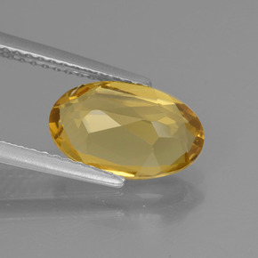 Béryl doré Jaune doré naturelle Coupe ovale, 1.98 ct, VVS-VS