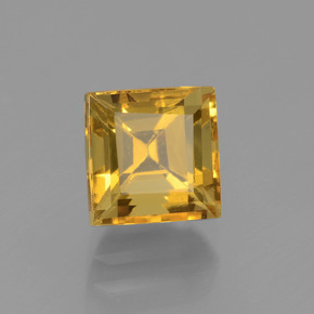 Béryl doré or naturelle carré, 1,92 ct, VVS-VS