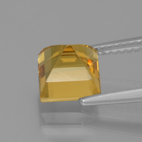 Béryl doré or naturelle carré, 1,92 ct, VVS-VS