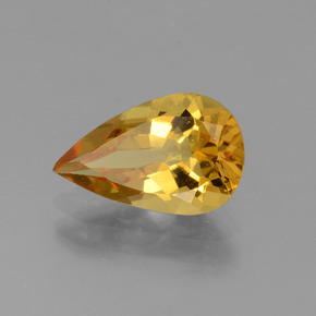 Béryl doré Jaune doré naturelle En forme de poire, 1.62 ct, VVS-VS