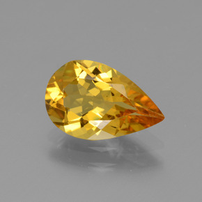 Béryl doré Jaune doré naturelle En forme de poire, 1.54 ct, VVS-VS