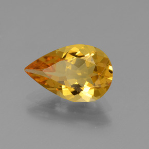 Béryl doré Jaune doré naturelle En forme de poire, 1.54 ct, VVS-VS