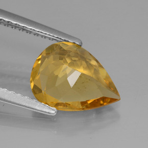 Béryl doré Jaune doré naturelle En forme de poire, 1.60 ct, VVS