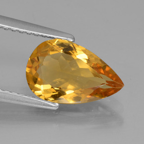 Béryl doré Jaune doré naturelle En forme de poire, 1.68 ct, VVS-VS
