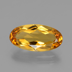 Béryl doré or naturelle coupe ovale, 2,94 ct, VVS-VS