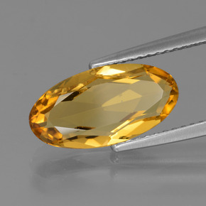 Béryl doré jaune naturelle coupe ovale, 2,66 ct, VVS-VS