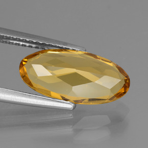 Béryl doré jaune naturelle coupe ovale, 2,66 ct, VVS-VS