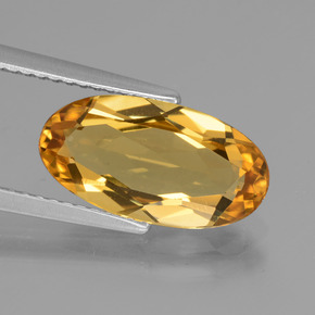 Béryl doré Jaune doré naturelle Coupe ovale, 2.84 ct, VVS-VS