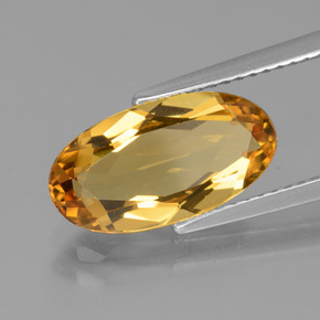 Béryl doré Jaune doré naturelle Coupe ovale, 2.84 ct, VVS-VS