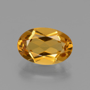Béryl doré jaune naturelle coupe ovale, 2,31 ct, VVS-VS