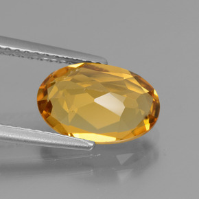 Béryl doré jaune naturelle coupe ovale, 2,31 ct, VVS-VS