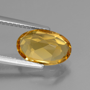 Béryl doré Jaune doré naturelle Coupe ovale, 2.28 ct, VVS-VS