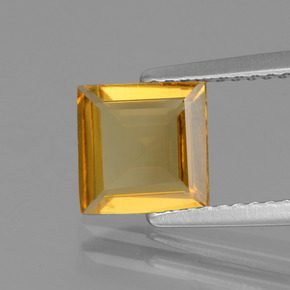 Béryl doré Jaune doré naturelle Carré, 1.17 ct, VVS-VS