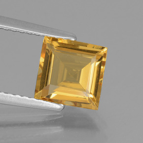 Béryl doré or naturelle carré, 1,46 ct, VS