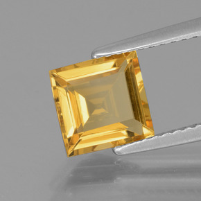 Béryl doré or naturelle carré, 1,46 ct, VS
