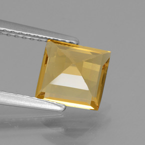 Béryl doré or naturelle carré, 1,46 ct, VS