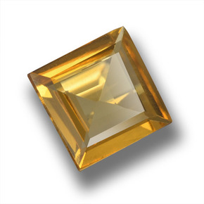 Béryl doré jaune naturelle carré, 1,17 ct, VVS-VS