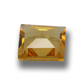 Béryl doré jaune naturelle carré, 1,17 ct, VVS-VS