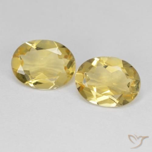 3.12ctw Naturel Jaune Dijon Béryl doré, ovale, VVS-VS