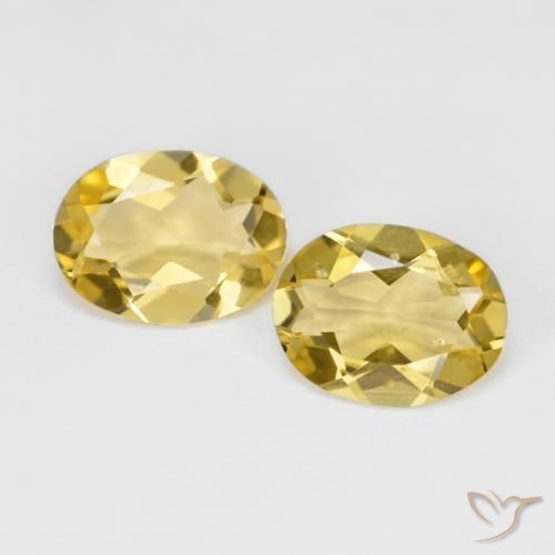 2.85ctw Naturel Jaune moyen Béryl doré, ovale, VS