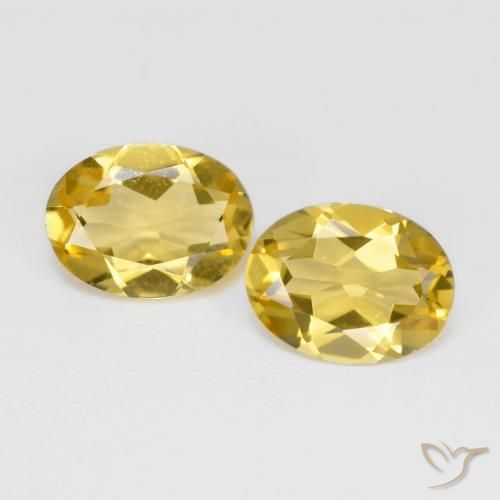 2.92ctw Naturel Jaune miel Béryl doré, ovale, VS