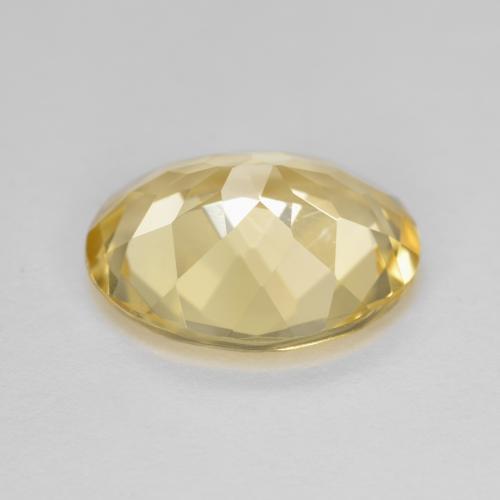Béryl doré Doré léger naturelle Coupe ovale, 3.88 ct, VVS-VS
