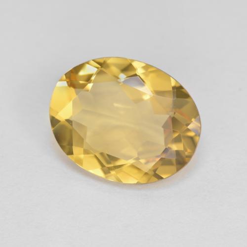 Béryl doré jaune naturelle coupe ovale, 2,79 ct, VVS