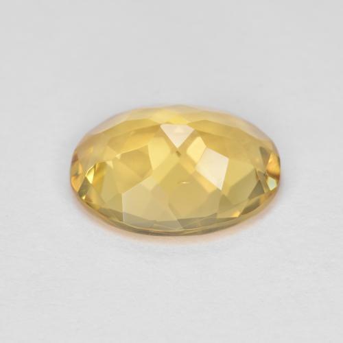 Béryl doré jaune naturelle coupe ovale, 2,79 ct, VVS