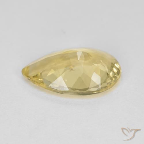 Béryl doré Jaune doré léger naturelle En forme de poire, 3.20 ct, VS-SI