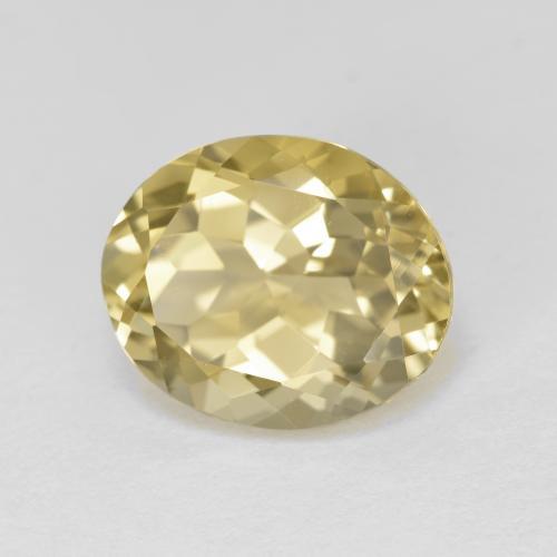 Béryl doré Jaune doré léger naturelle Coupe ovale, 4.90 ct, VVS