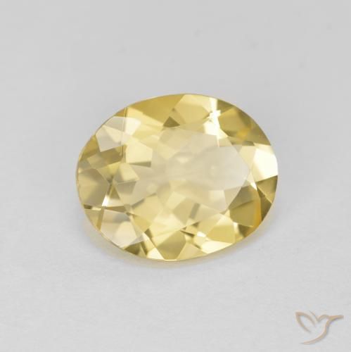 Béryl doré Jaune moyen naturelle ovale, 2.98 ct, VVS