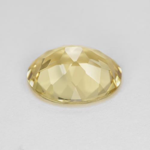 Béryl doré jaune naturelle coupe ovale, 4,30 ct, VVS