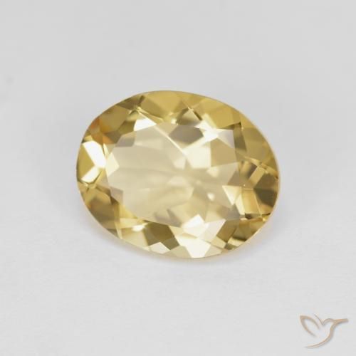 Béryl doré Jaune chaud naturelle ovale, 3.11 ct, VVS