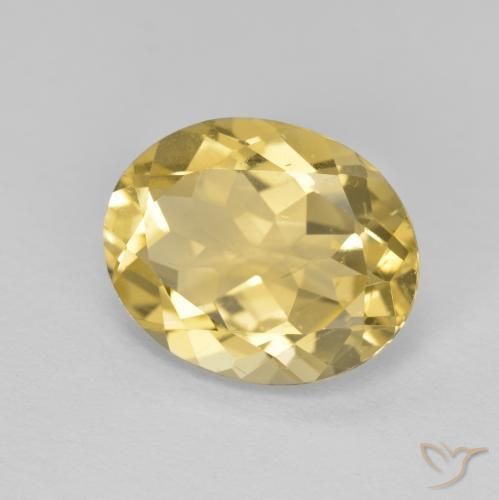 Béryl doré Doré vif naturelle ovale, 3.37 ct, VS