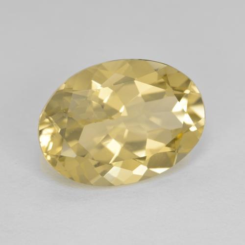 Béryl doré Jaune moyen naturelle Coupe ovale, 5.16 ct, VVS