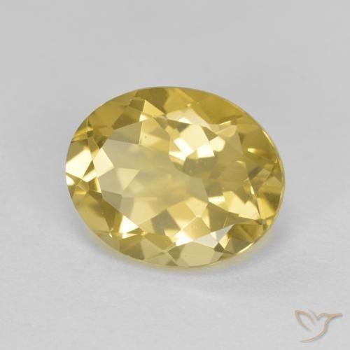 Béryl doré Doré jaunâtre naturelle Coupe ovale, 3.19 ct, VVS-VS